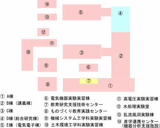 工学部配置図